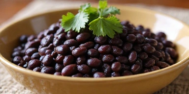 Frijoles negros cocidos