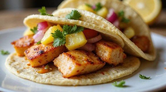 Tacos de Pescado al Pastor (versión saludable)